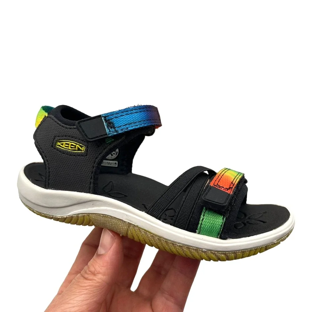 Keen Toddler Girls Outdoor Sandals Size 8 Black-Multi Adjustable Water‎ Friendly